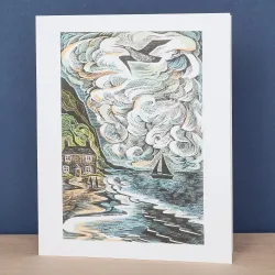 Angela Harding Curlew Cry Greetings Card AH3078