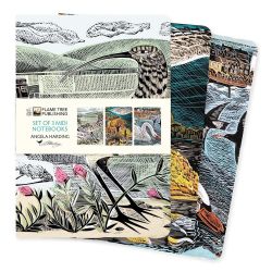 Angela Harding Curlew October Swan Set 3 Midi Notebooks