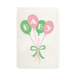 Ariana Martin Baby Balloons A6 Greetings Card APS362