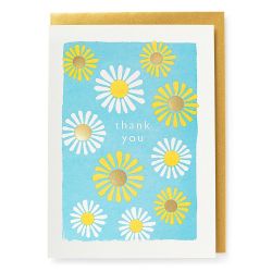 Archivist Daisies Thank You Card QP639