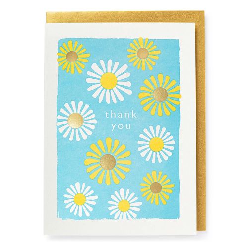 Archivist Daisies Thank You Card QP639