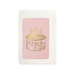 Archivist Gold Cake A6 Greetings Card APS351