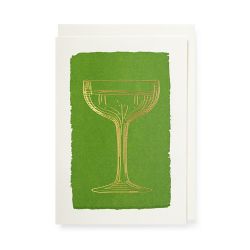 Gold Champagne A6 Greetings Card APS352