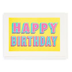 Happy Birthday Letter Type Card QP606