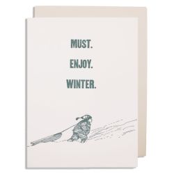 Must Enjoy Winter Christmas Card QP549