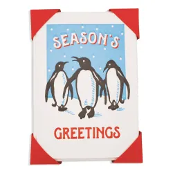 Archivist Penguins Season's Greetings Mini Christmas Card Pack XPP82