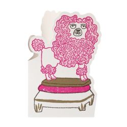 Charlotte Farmer Poodle Dog Greetings Card CO101