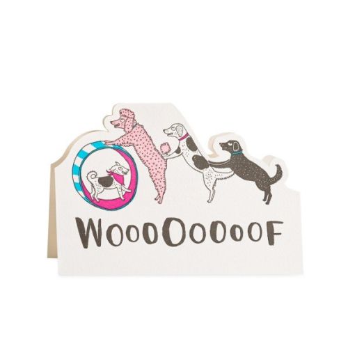 Charlotte Farmer Woof Woof Circus Dogs Greetings Card CO113
