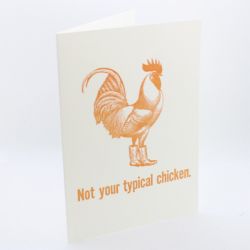 Not Your Typical Chicken Greetings Card QP544
