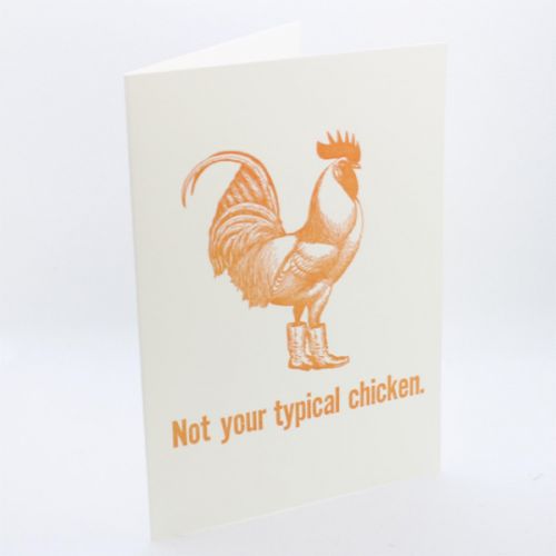 Not Your Typical Chicken Greetings Card QP544