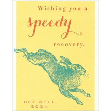 Wishing You a Speedy Recovery Get Well Soon Card QP265