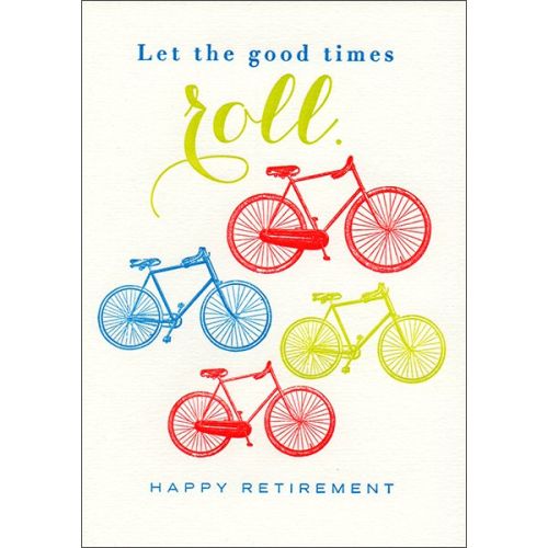 Let the Good Times Roll Retirement Card QP267