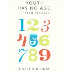 Youth Has No Age Picasso Birthday Card QP276