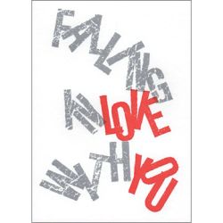Falling in Love With you Greetings Card QP318