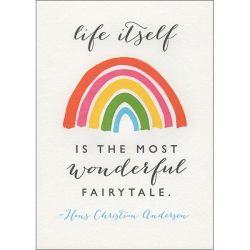 Wonderful Fairy Tale Hans Christian Andersen Quote Greetings Card QP400