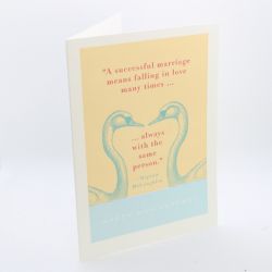 A Successful Marriage Means Falling In Love Anniversary Card QP261
