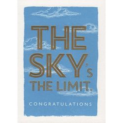 The Skys The Limit Congratulations Card QP375