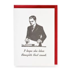 I Hope She Likes Thoughts That Count Greetings Card QP617