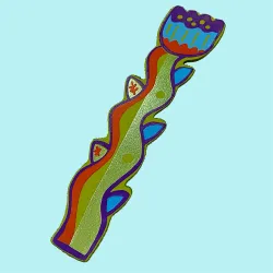 Ark Leather Bookmark Apple Green Tulip