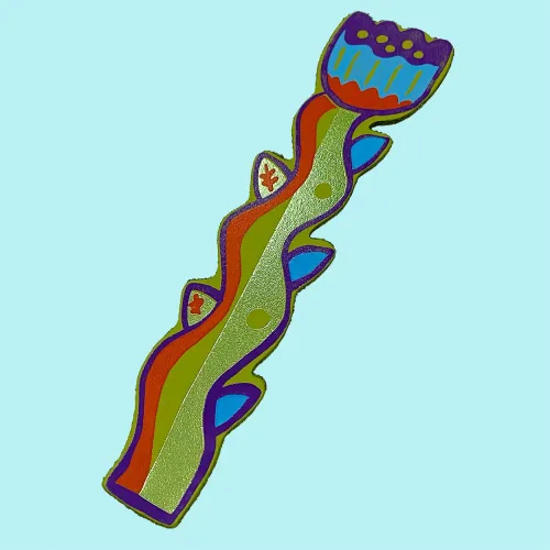 Ark Leather Bookmark Apple Green Tulip