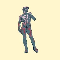 Ark Leather Bookmark David Heritage Blue