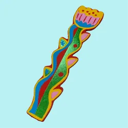 Ark Leather Bookmark Red Tulip