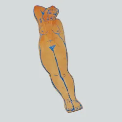 Ark Leather Bookmark Relaxed Nude Pale Orange