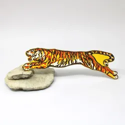 Ark Leather Bookmark Tiger Yellow