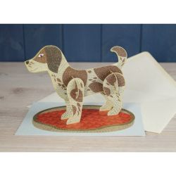 Alice Melvin Pop Out Pets Dog Greetings Card AM2039