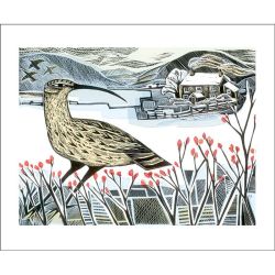 Angela Harding Curlew Christmas Greetings Card AH3179X