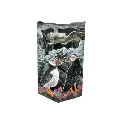 Angela Harding Fair Isle Puffins at the North Lighthouse