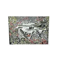 Angela Harding Holly Hedge Mini Advent Calender Greetings Card ADC3