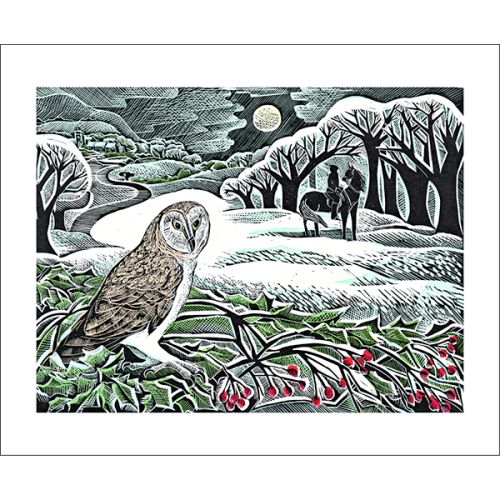 Angela Harding Owl Flight Greetings Card AH3066X