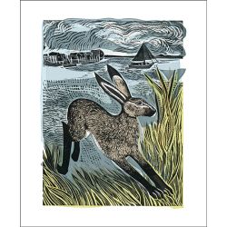 Angela Harding Young Hare Greetings Card AH3059