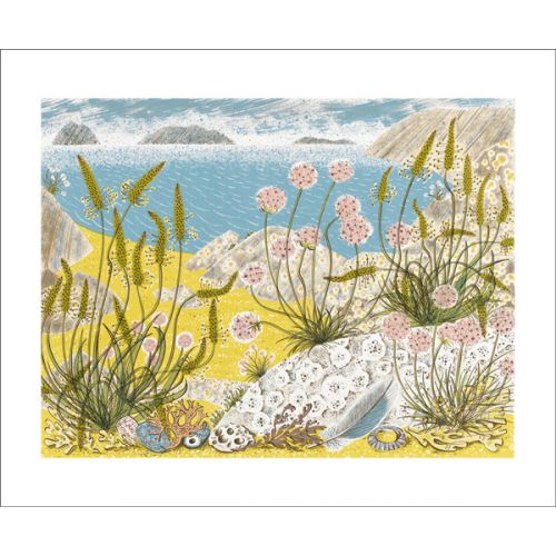 Summer Shore Greetings Card by Angie Lewin AL1809