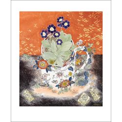 Angie Lewin Auricula Faliraki Greetings Card AL3023