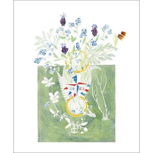 Angie Lewin Festival of Britain Glass Greetings Card AL3002