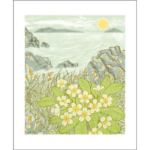 Angie Lewin Island Primrose Greetings Card AL3143