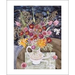 Angie Lewin Late Summer Flowers and Ferns Greetings Card AL1968