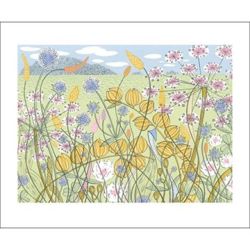 Angie Lewin Machair Greetings Card AL2069