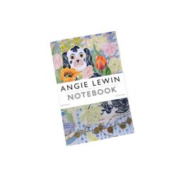 Angie Lewin Plain Paper Notebook Wally Dogs and Tulips NBK3