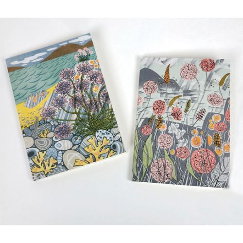Angie Lewin Pebble Shore and Lichen and Thrift Pocket Notebooks PNB40