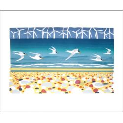 Big Turns and Little Terns Greetings Card by Carry Akroyd CA1526