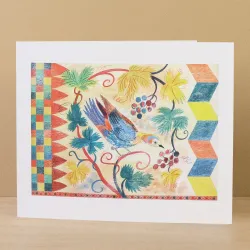 Emily Sutton Florentine Bird II Greetings Card ES3322