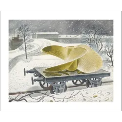 Eric Ravilious Ship's Screw on a Railway Truck Greetings Card RL3311x