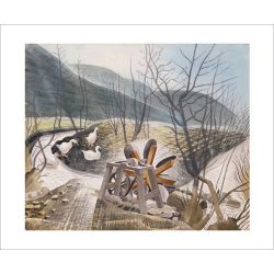 Eric Ravilious Waterwheel Greetings Card RL3153