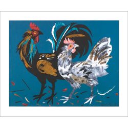 Mark Hearld Fine Fowl Greetings Card MH3148