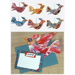 Mark Hearld Flock II Set of Birds Greetings Cards