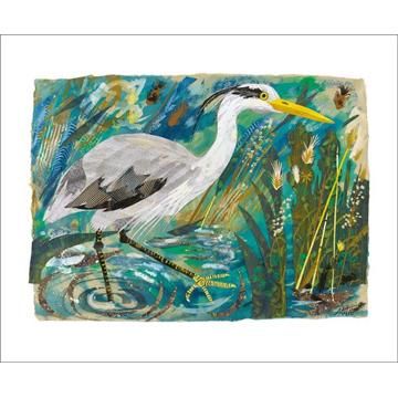 Mark Hearld Heron Greetings Card MH1848