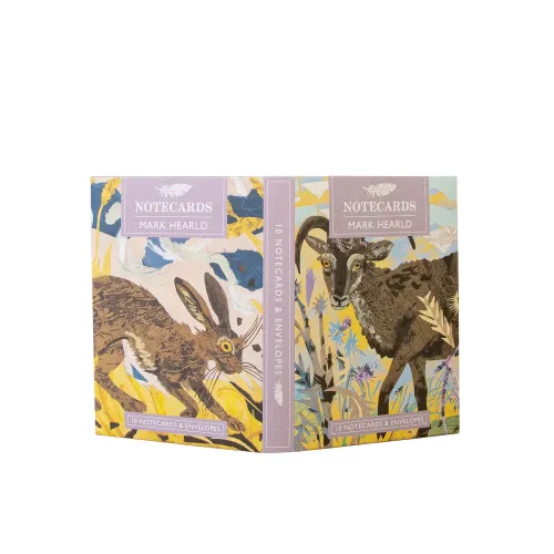 Mark Hearld Soay Sheep and Hare Note Cards NL134